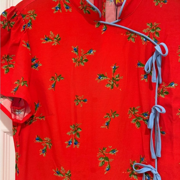 K1. Kitri Red Harlow Rosebud Mini Dress - Picture 3 of 10